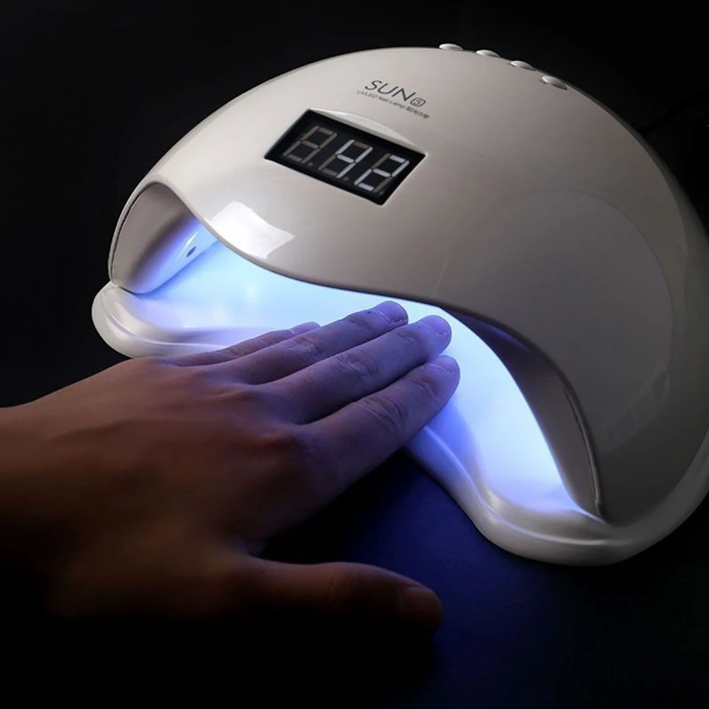 

48W Nail Dryer Machine LED Fast Curing Speed Gel Light Nail Lamp Auto On/Off Sensor With 4 Timer Setting For Drying Nails