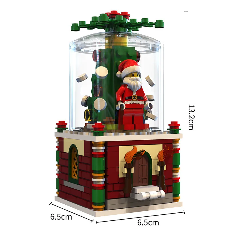 

Christmas Series Building Blocks Santa Claus Figures City House Assembled Blocks Creator Kids Educational Toys Christmas Gifts