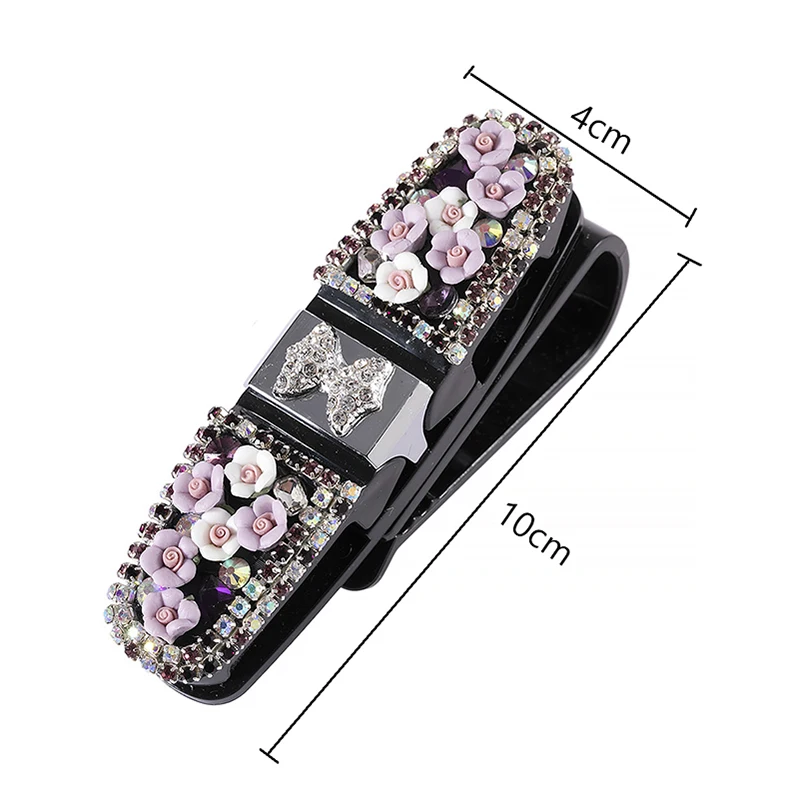 Блестящие автомобильные держатели для солнцезащитных очков зажим