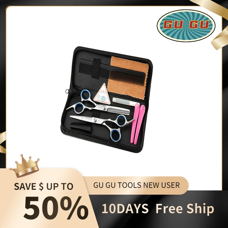 

Cutting Thinning Styling Tool Set Hair Scissors Stainless Steel Salon Hairdressing Shears Regular Flat Teeth Blades