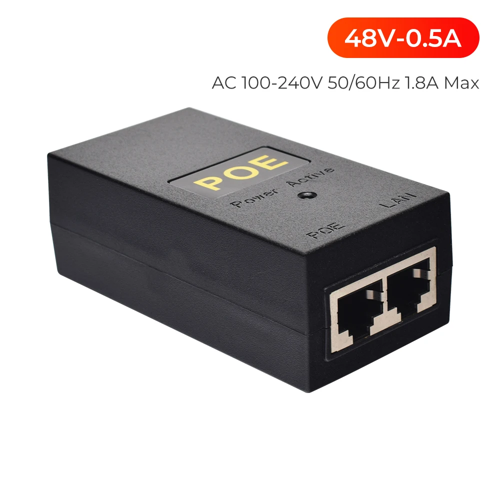 

Poe injector Surveillance camera Ethernet Injector POE power Adapter Video surveillance Video recorder EU/US Optional poe