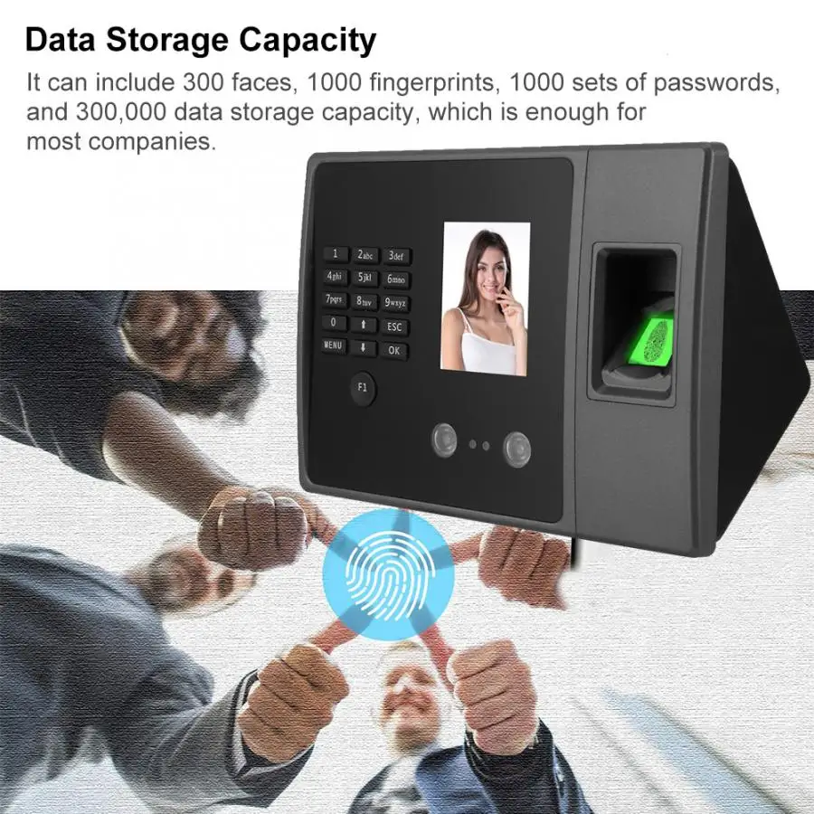 Fingerprint Recognition Device 2.8in TFT HD Screen Waterproof TCP Face Password Attendance Machine |