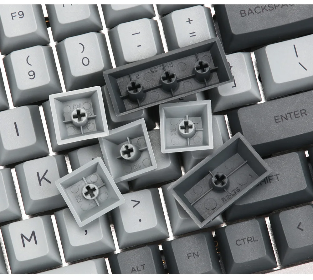 Цемент серый keycaps Вишневый профиль Dye-subbed145 ключи для Механическая клавиатура MX