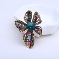beadsland alloy inlaid rhinestone brooch fashionable high end clothing accessories pin woman gift mm 647