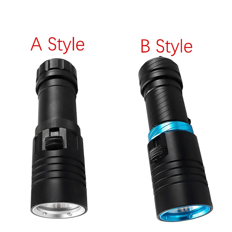 XML-L2 White / Yellow Light Dive LED Flashlight Fishing Lantern Waterproof Diving Torch Use 18650 OR 26650 Battery | Освещение