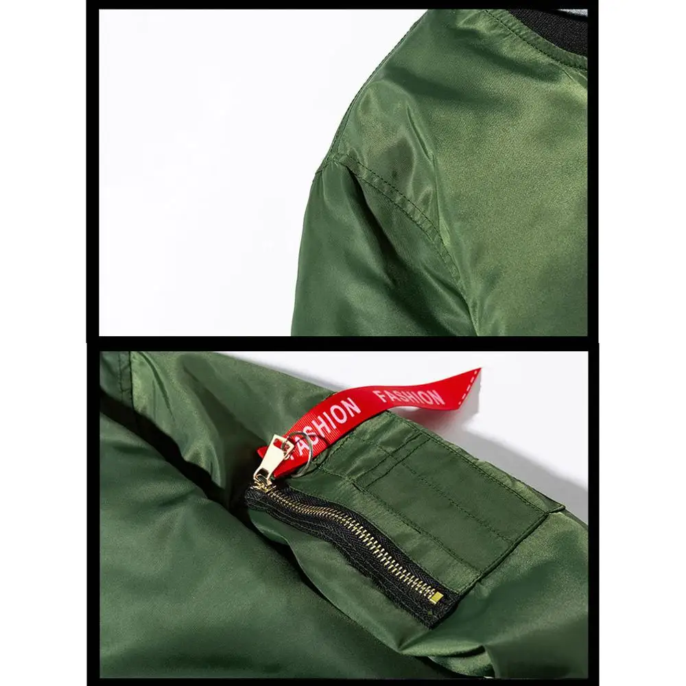 Модная однотонная зимняя куртка бомбер Мужская Толстая теплая с хлопковой