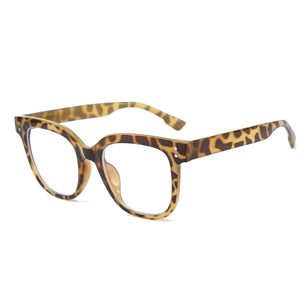 WHO CUTIE Anti Blue Light Blocking Computer Glasses Women Men Brand Design Rivet Square Frame Optical Lens Eyeglasses S131 - Цвет оправы: C5 blue