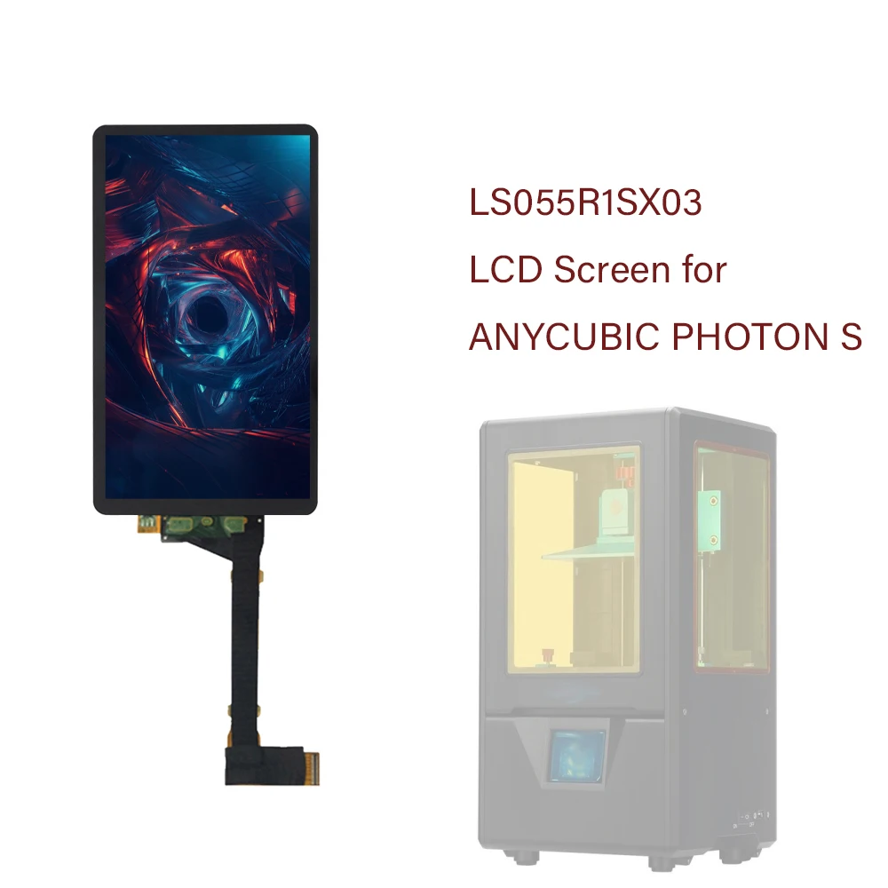 

Новинка от ANYCUBIC Photon S 3D принтер 2K ЖК-экран со стеклом 5,5 дюймов LS055R1SX03 2K Светоотверждаемый экран дисплея экран нет