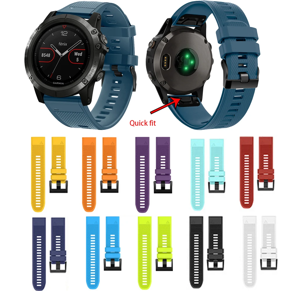 Ремешок для наручных часов Garmin Fenix 6X 6 6S pro 5X 5 5S plus 3 3hr браслет Forerunner 935 945|Ремешки