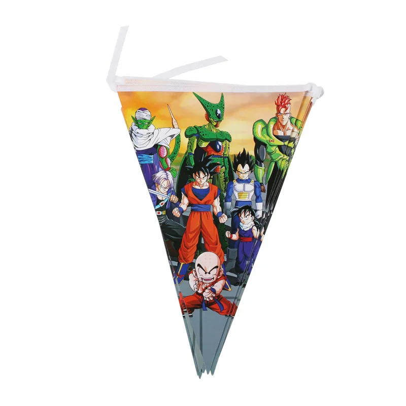 Dragon Ball Party Tableware Kid Baby Theme Birthday Decoration Supplies Anime Goku Vinyl Photography Backround Cloth Decor Set | Дом и сад
