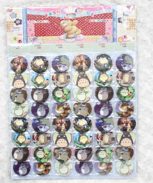 

48 шт./компл. детский мультяшный японский булавка аниме значок 45 мм 4,5 см подарки для друзей ювелирные изделия оптовая продажа значок аниме 12