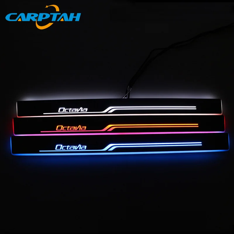 Carptah Trim Pedal светодиодный автомобильный светильник Накладка для порога тропа