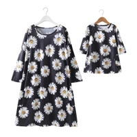 girls mother daughter dresses family set flower mom mum baby mommy and me clothes fashion women girls cotton dress