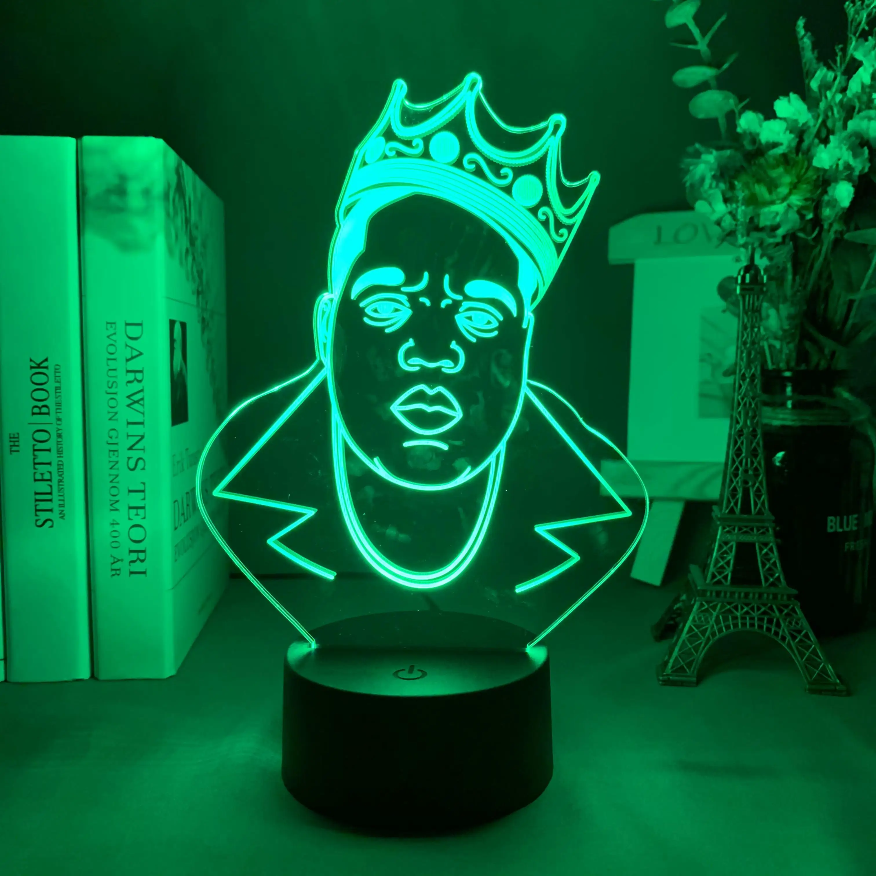 

The Notorious Acrylic 3D Lamp for Home Decoration Nightlight Dropshipping Fans Product Table Led Night Light Biggie Gift B I G