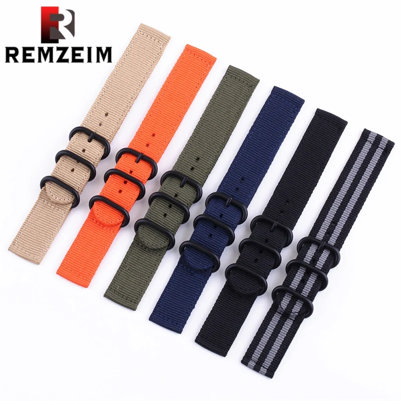 Ремешок нейлоновый для НАТО повседневный плетеный браслет в стиле милитари с