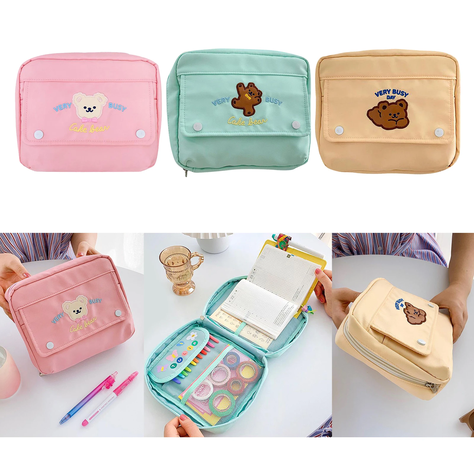 

Ladies Wash Bag Toiletry Travel Case Cosmetic Make Up Pouch Pencils Storage Box