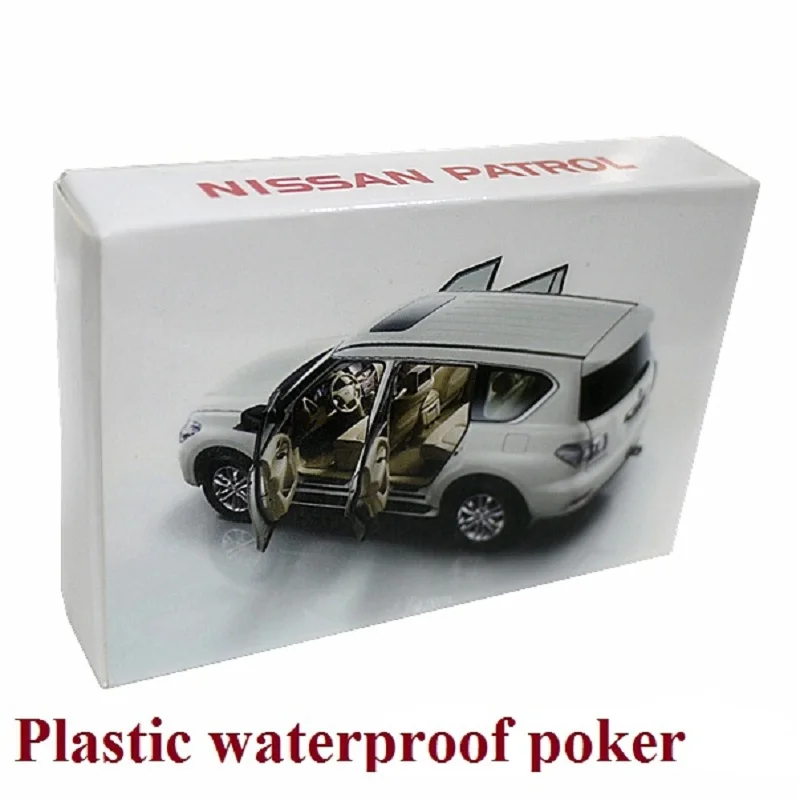 ПВХ пластиковые водонепроницаемые карты для покера набор белая коллекция