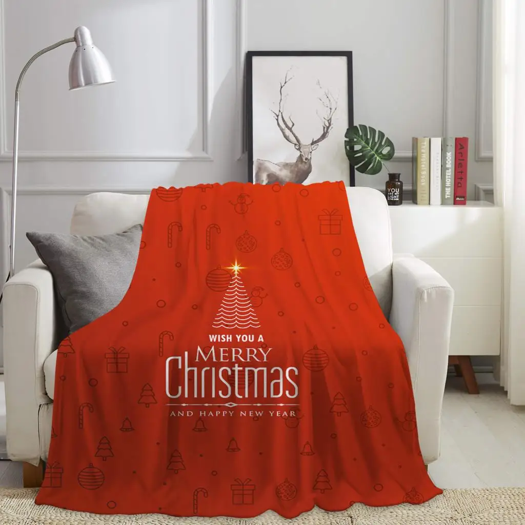 

Silstar Tex Baby Blanket Red Blue Christmas Tree Bed Blanket Throe For Bed Cover Fleer Sofa Adults Home Big Size Blankets