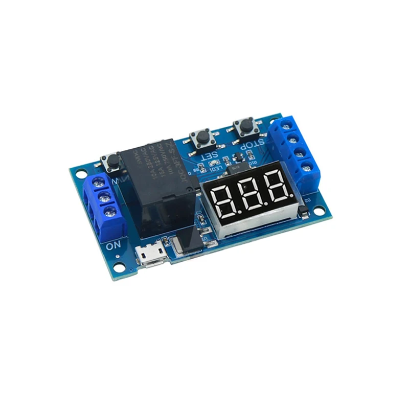 JAVINO DC 6-30V Поддержка Micro USB 5V светодиодный дисплей Автоматизация Задержка цикла