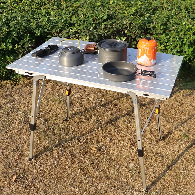 

Folding Tables Camping Roll Up Aluminum Portable Square Table for Outdoor Hiking Picnic