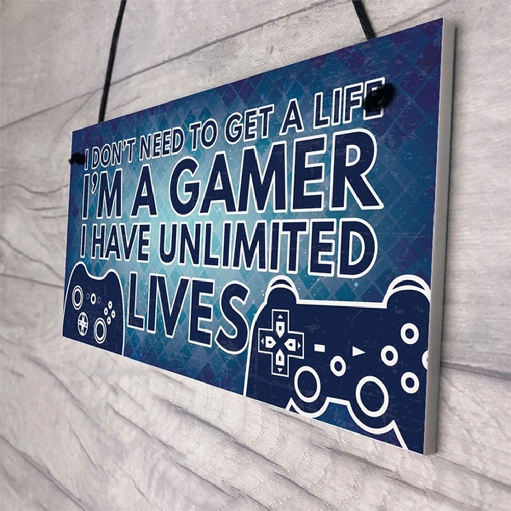 Деревянная табличка I'm A Gamer новинка подвесная дверь подарок для дома кофейни