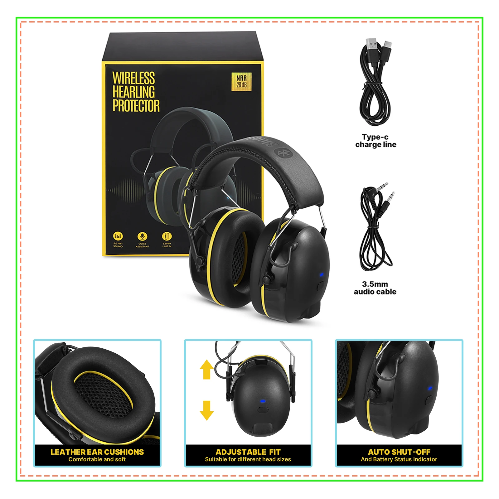 Акция! Наушники для стрельбы Bluetooth защитные наушники шумоподавление электронный