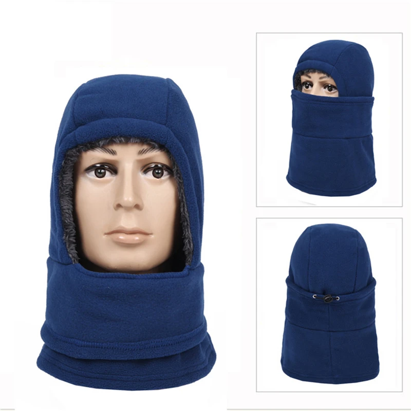 

2021 Winter Sports Cap Cycling Headwear Thermal Fleece Hats Scarf Warmer Men Women Windproof Running Skiing Bike Caps
