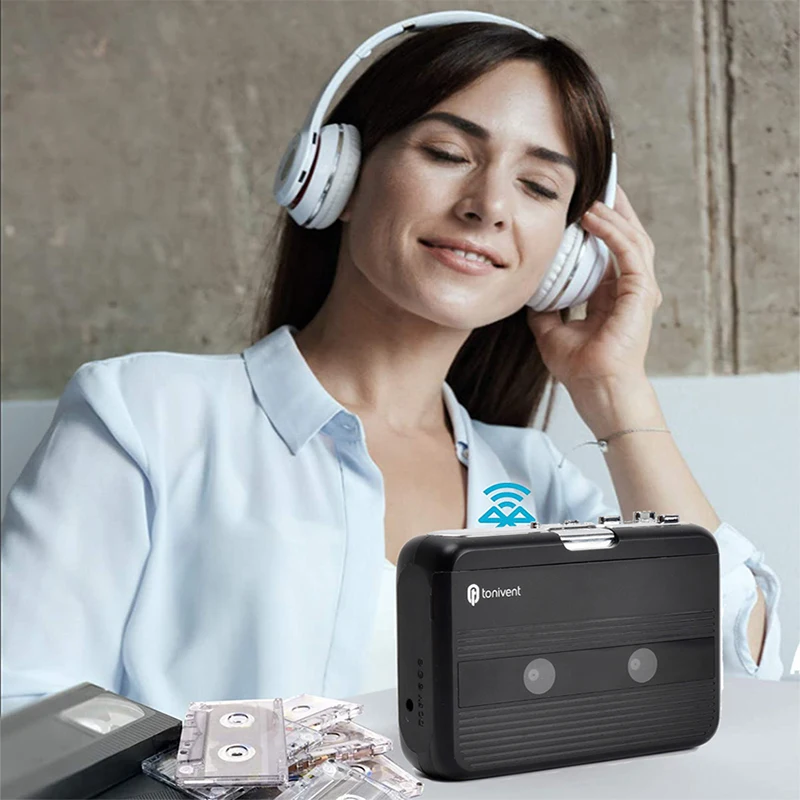 Портативный Bluetooth-приемник и передатчик Walkman разъем для FM-радио Кассетный