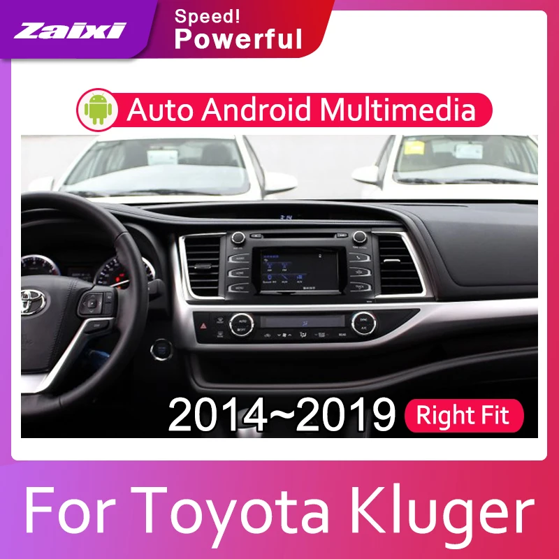 ZaiXi автомобильная система Android 1080P IPS ЖК экран для Toyota Kluger (Австралия) 2014 2019