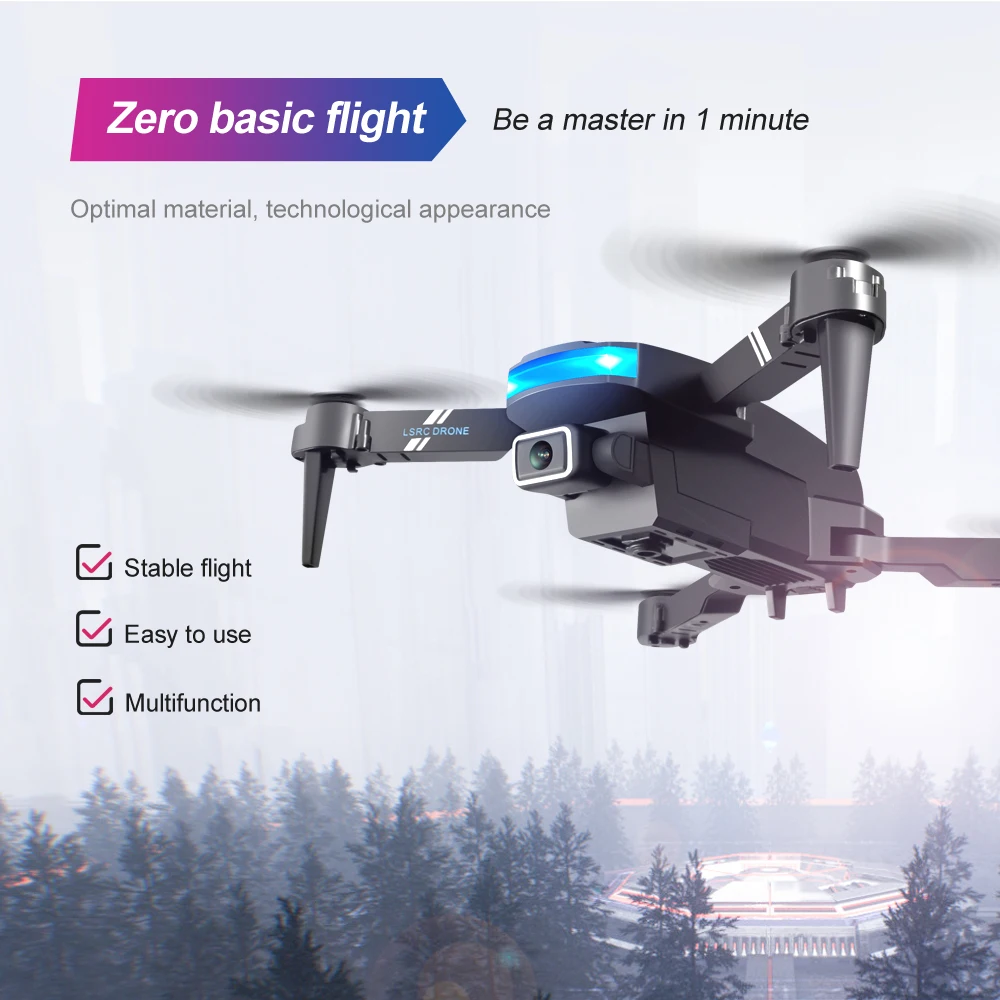 4K Professional Wide Angle Mini Drone RC Quadcopter Altitude hold Dual Camera HD WiFI FPV Foldable Dron Toys For Kids Gift enlarge