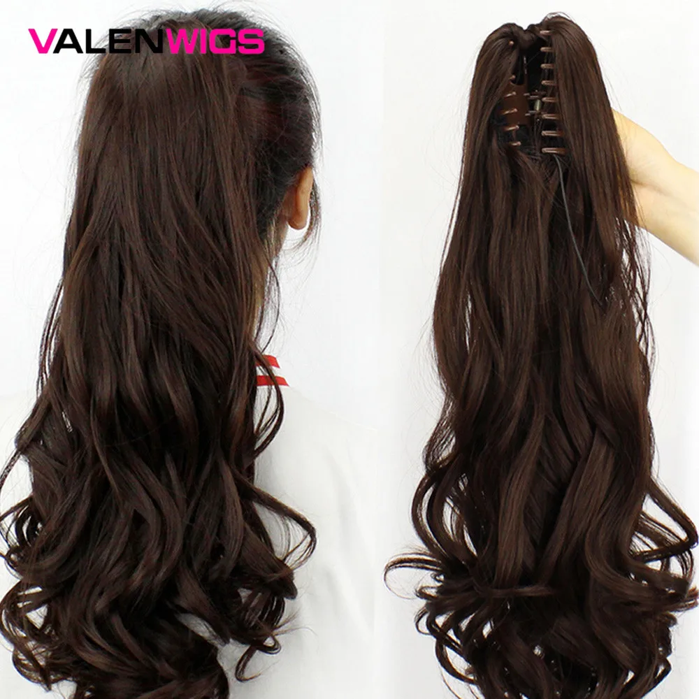 Длинные волнистые накладные волосы на День святого Валентина синтетические