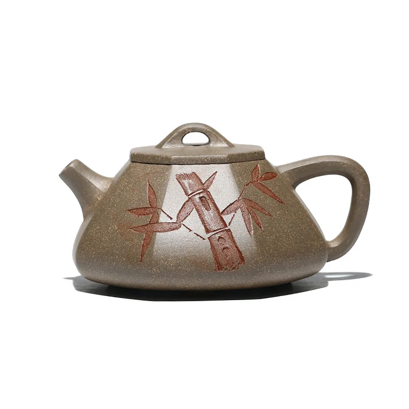 

Yixing purple clay teapot, raw ore, crab shell, green clay stone ladle pot, Qiangji people, pure handmade tea set gift