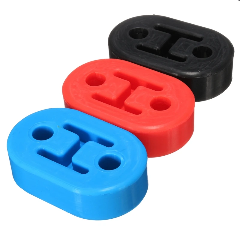 

Universal 2 Holes Diameter 11mm Car Rubber Exhaust Tail Pipe Mount Brackets Hanger Insulator