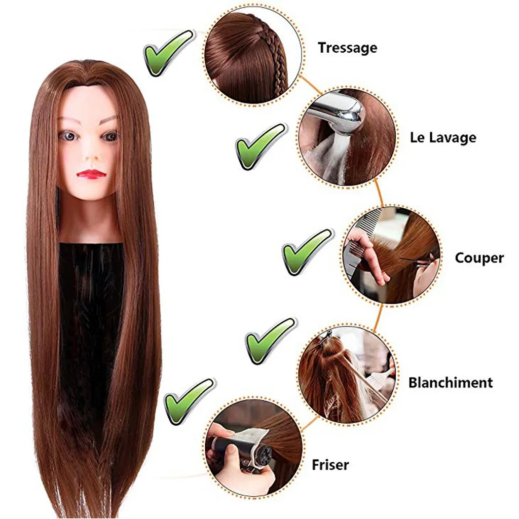 Профессиональная прическа женский манекен и косы в салоне красоты модель парика