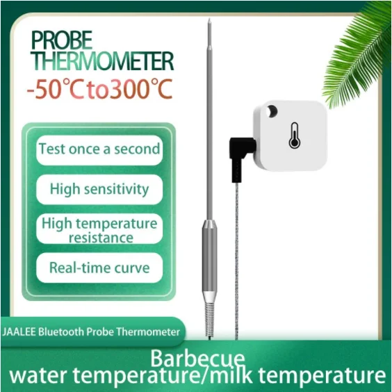 

Wireless Meat Food Thermometer for Oven Grill BBQ Steak Turkey Smoker Kitchen Smart Digital Bluetooth mini portable Barbecue