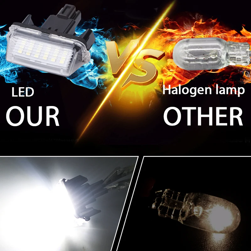 12V светодиодный задний фонарь номер номерной знак светильник лампы для Toyota Corolla