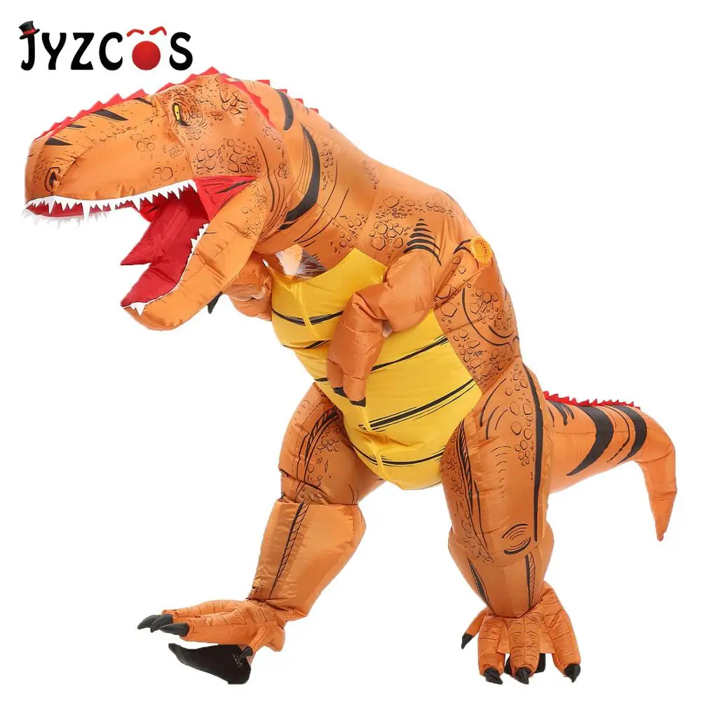 JYZCOS надувной T REX костюм динозавра Косплей Костюм Хэллоуин костюмы для женщин