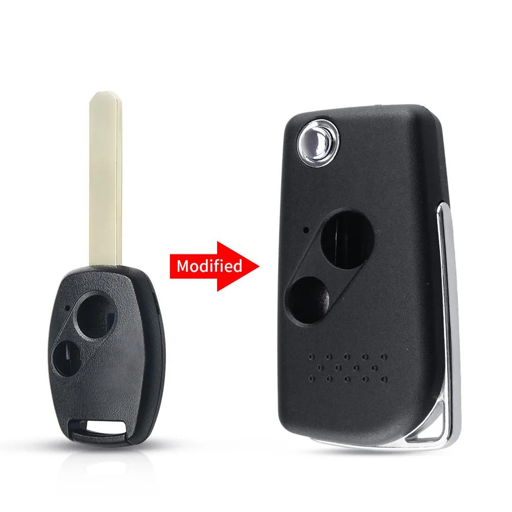 

Раскладной чехол KEYYOU для автомобильного ключа с дистанционным управлением и кнопкой 2/3 для Honda Accord Jazz Civic 2006-2011 CRV 2018 Pilot fit