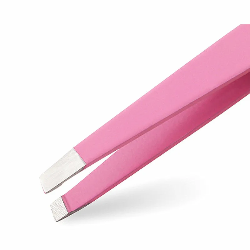 Розовый цвет бровей Пинцет волос Красота с наклоном заколкой для Съемник