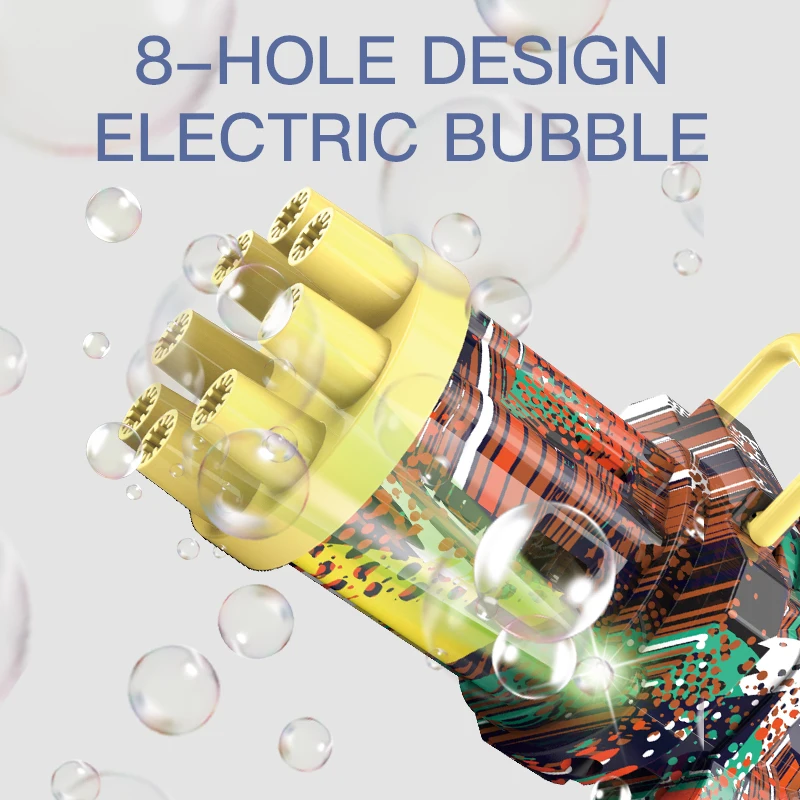 

Gatling Bubble Gun Tube Bubble Soap Bottle Playing Fun kid Toy Wedding Decor Compact and Portable Carry Convenient