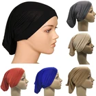 Мягкая Модальная внутренняя искусственная мусульманская стандартная шапочка, мусульманская шапочка под платок, женская головная повязка, тюрбан для женщин
