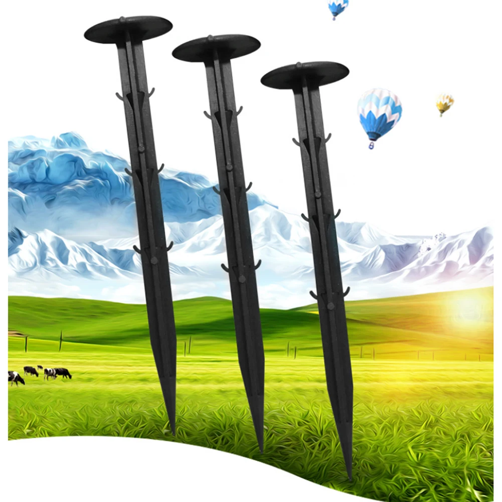 50 шт. практичные пластиковые анкерные ставки садовые сетчатые пленочные колышки