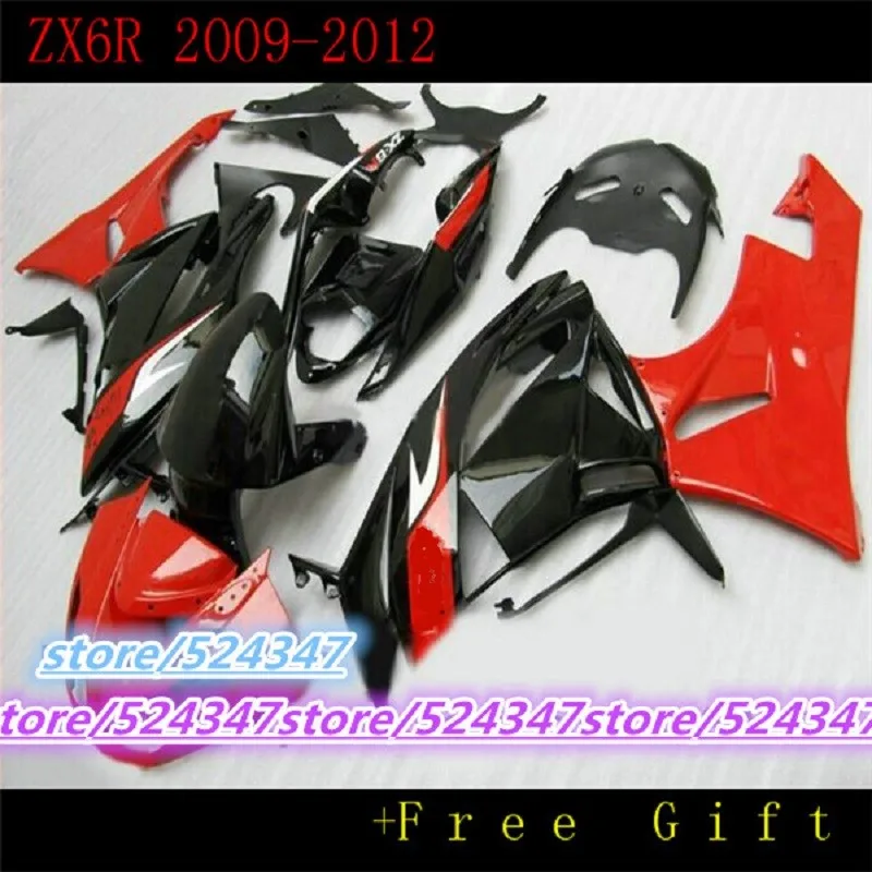 

Motorcycle Fairing kit for KAWASAKI Ninja ZX6R 636 09 10 ZX 6R 2009 2010 zx6r ABS Plastic Hot red Fairings set