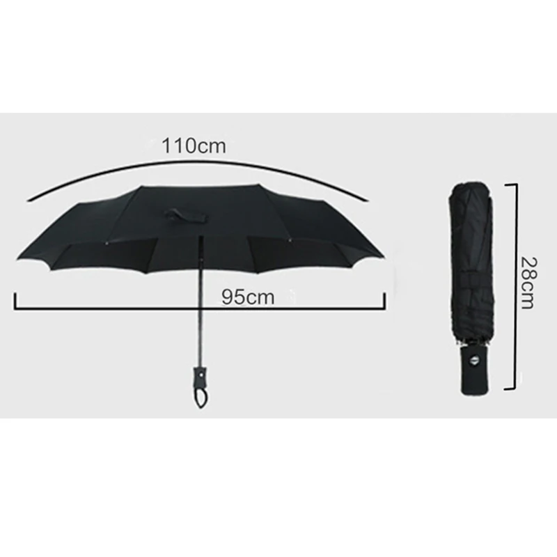 1 автостайлинг автоматическая Эмблема для мужчин и женщин мужской дождевой зонт