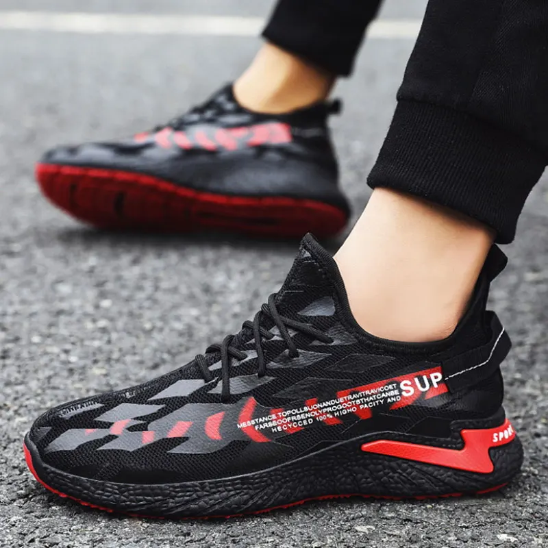 Осенние мужские беговые кроссовки Повседневная Спортивная обувь сетчатые