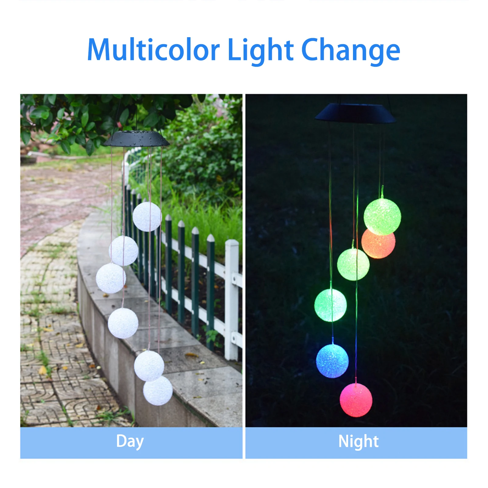 

Solar Energy Windball Lamp Outdoor Waterproof Courtyard Lawn Landscape Garden Rice Ball Windball Lamp