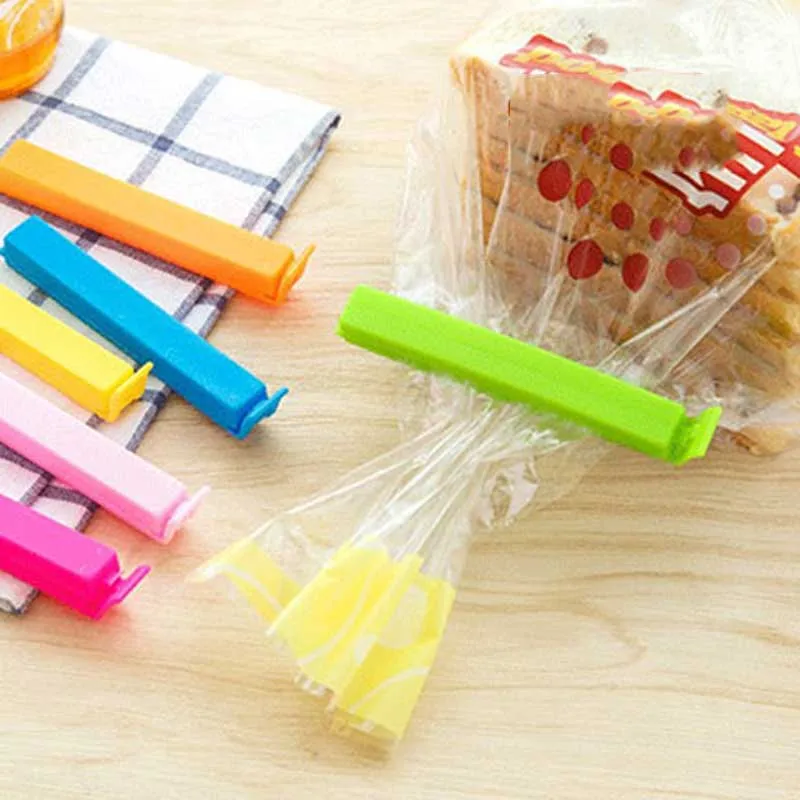

5PCS Portable New Kitchen Storage Food Snack Seal Sealing Bag Clips Sealer Clamp Plastic Tool Kitchen Accessories