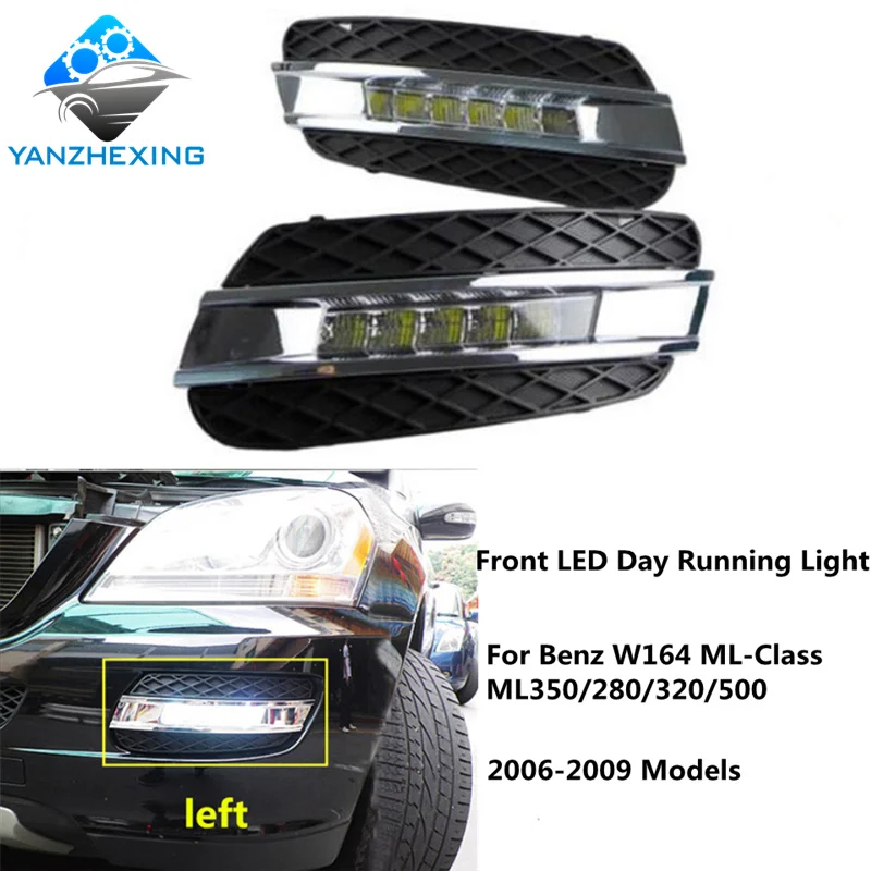 1 пара переднего бампера дневные ходовые огни для Mercedes BENZ ML Class 2006 09 W164 ML350 ML320 ML280
