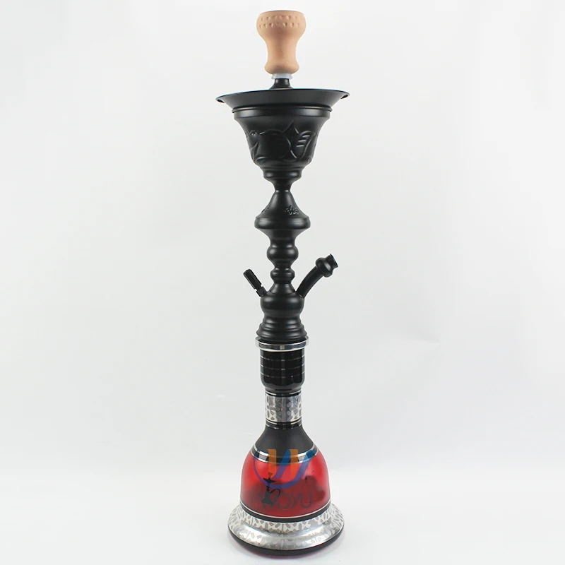 Классический кальян в арабском стиле Chicha большой стальной с держателем для льда