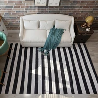 black and white modern vertical bedroom living room short crystal velvet non slip door floor mat carpet customcustom size